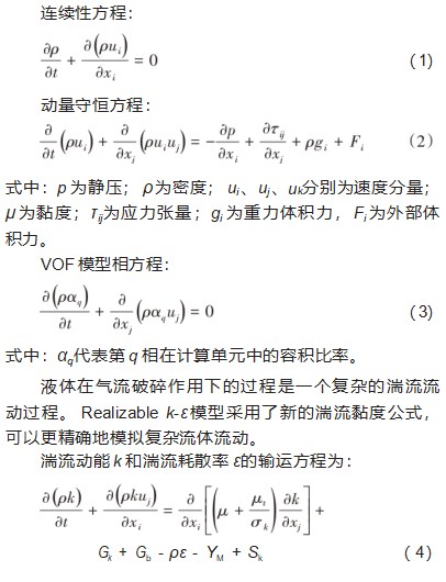 液体在横向气流中破碎的动量交换机制论文